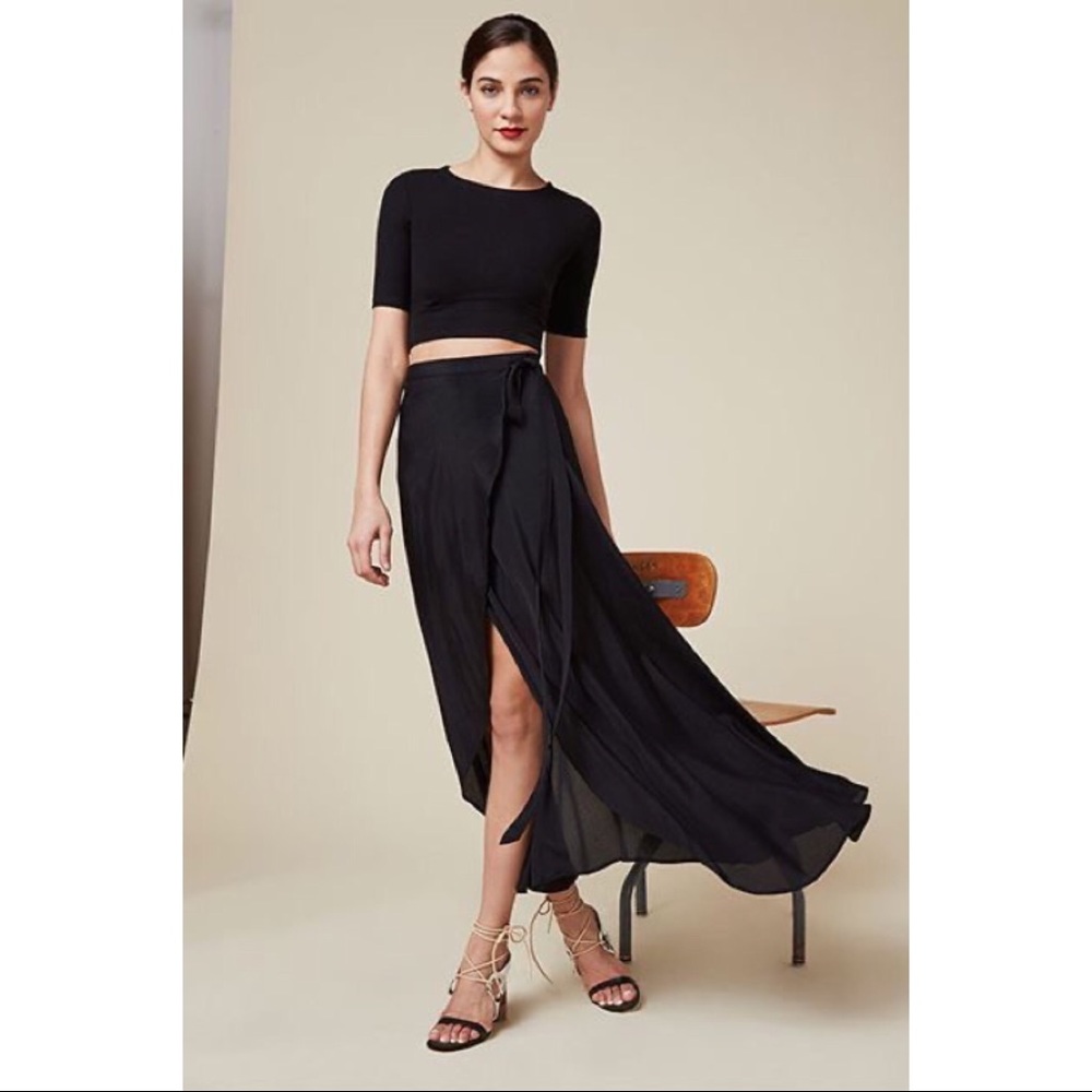 Reformation Nessy Wrap Skirt in Prison Break